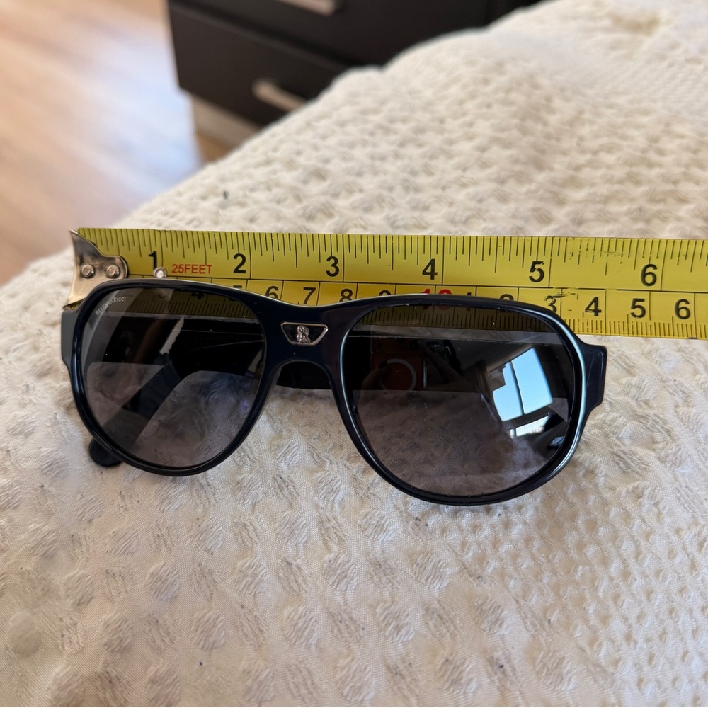 Stefano Ricci Crocodile Leather Black Sunglasses - Picture 9 of 13